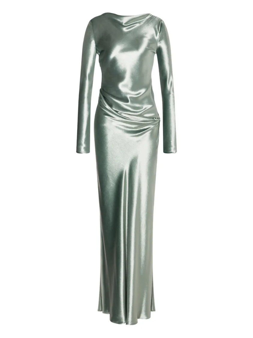 Alberta Ferretti Refined Flowing Dress With Silhouette