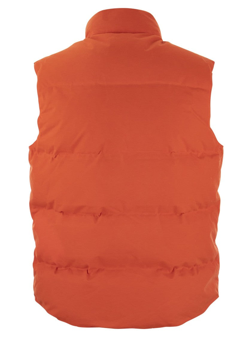 Manifattura Ceccarelli Quilted Goose Down Waistcoat With Water-Repellent Finish