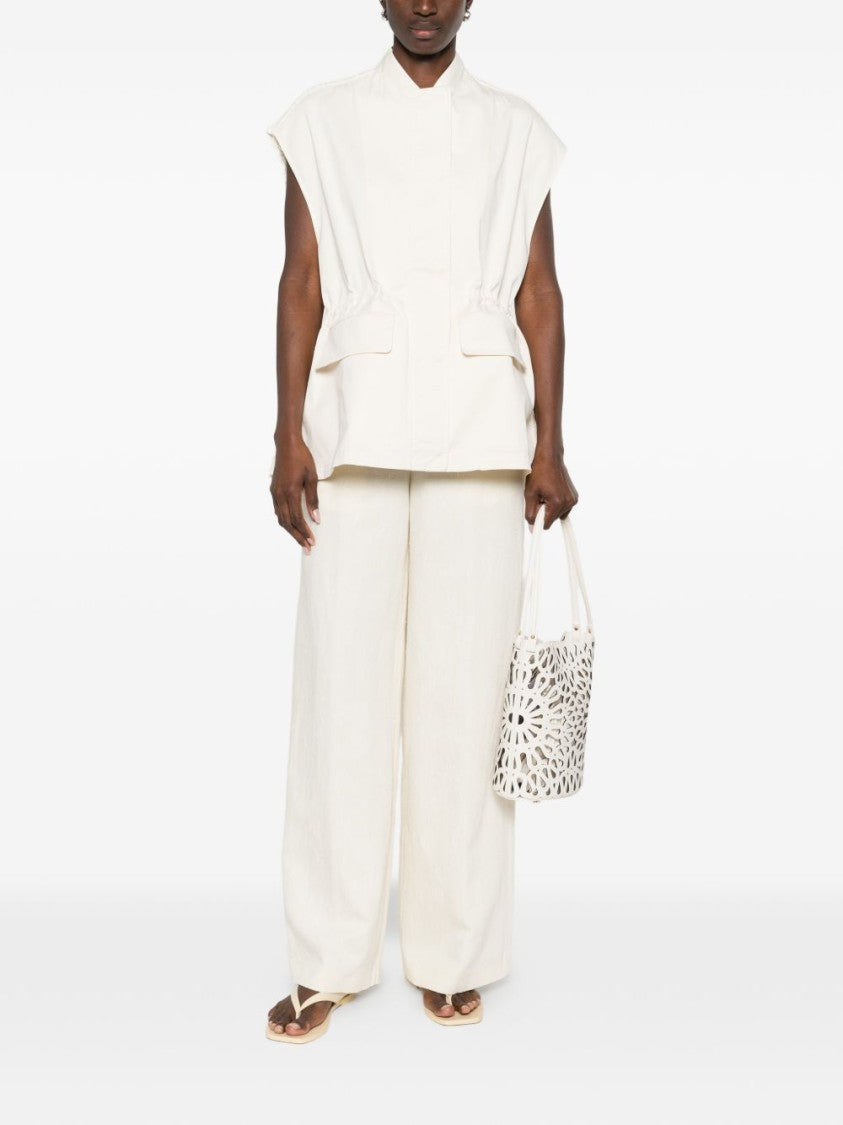 Fabiana Filippi Sleeveless Short Coat