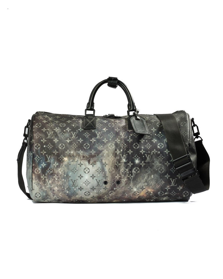 Louis Vuitton Limited Edition Keepall 50 Bandouliere In Monogram Galaxy Pattern