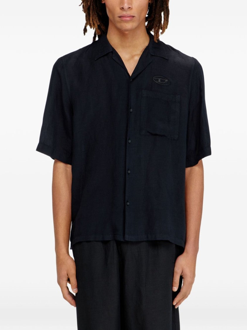 Diesel Black Patch Pocket Point Shirt