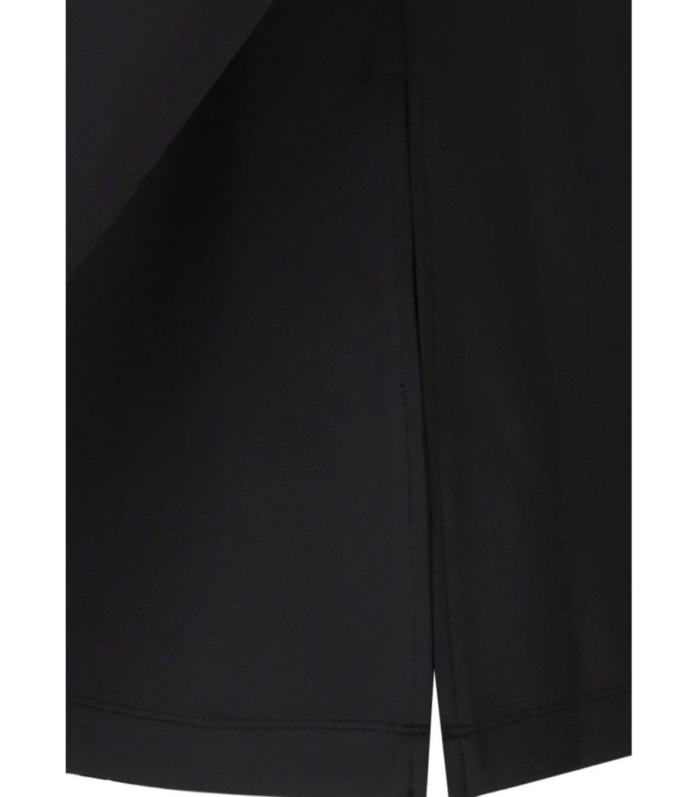 Max Mara Long-Sleeved Black Top With Keyhole Back Detail