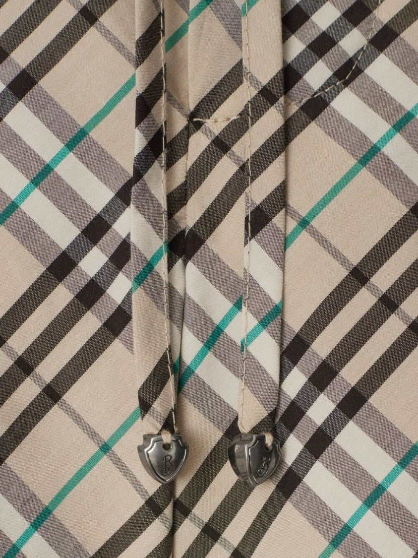 Burberry Plaid Pattern Cotton Shorts With Drawstring Waist