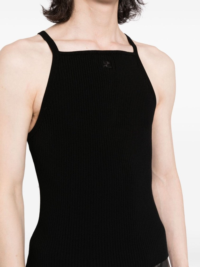 Courrèges Ribbed Knit Top