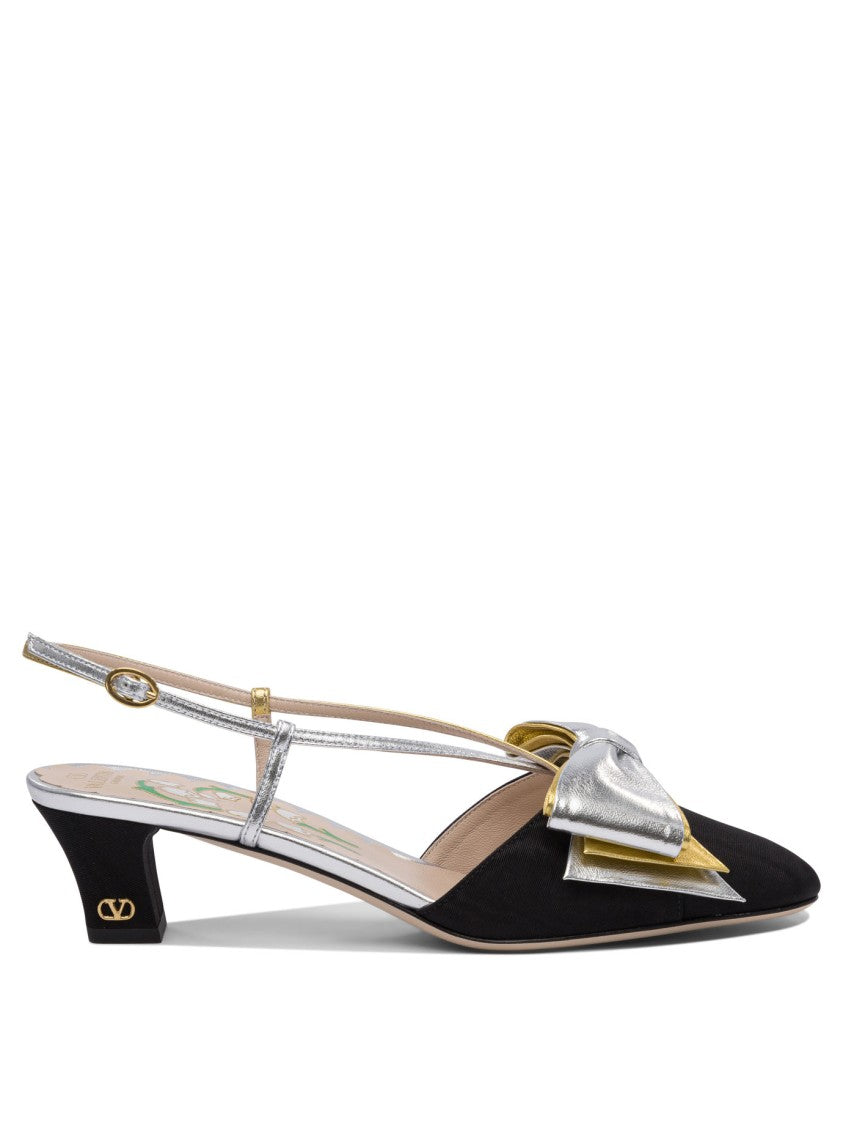 Valentino Garavani "Bowow Moirè 45 Mm" Slingback Pumps