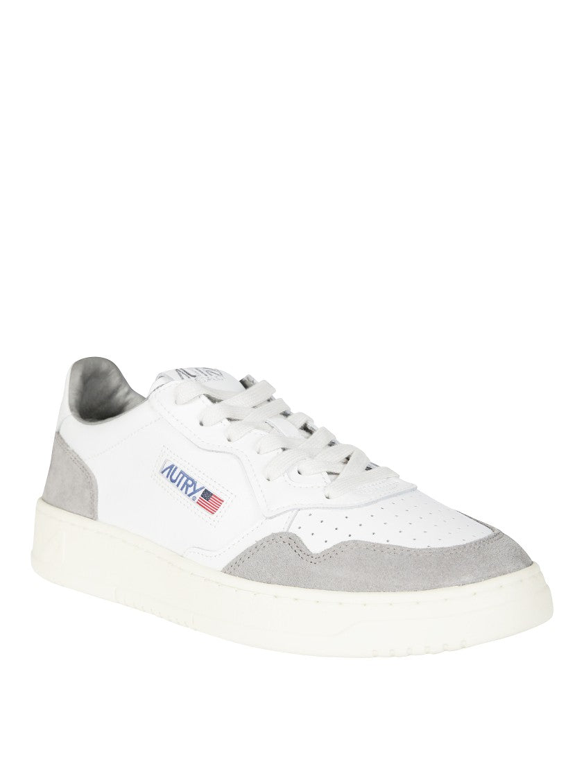 Autry Low-Top Light Grey Suede Sneakers