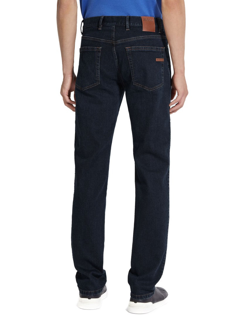 Zegna Roccia Dark Wash Comfort Jeans