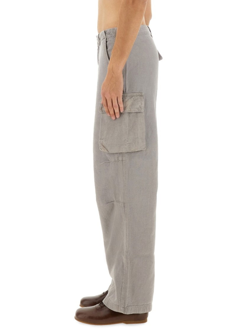 Our Legacy Relaxed Fit Cargo Pants With Wide Legs