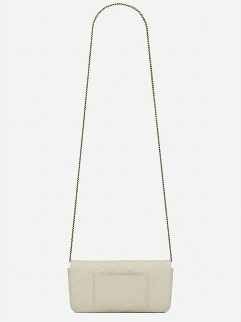 Saint Laurent Quilted Lambskin Crossbody Bag