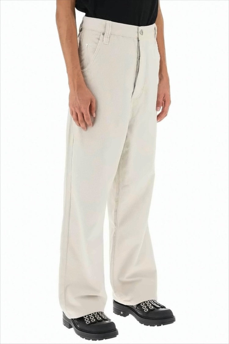 Ami Paris Straight-Leg Pants With Classic Five-Pocket Design