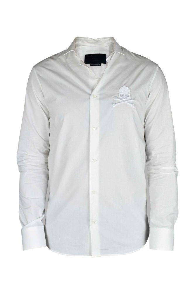 Philipp Plein Diamond Cut Ls Skull Shirt