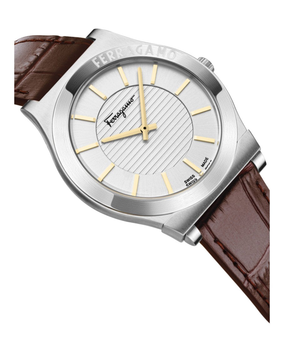 Ferragamo Gancini Leather Watch
