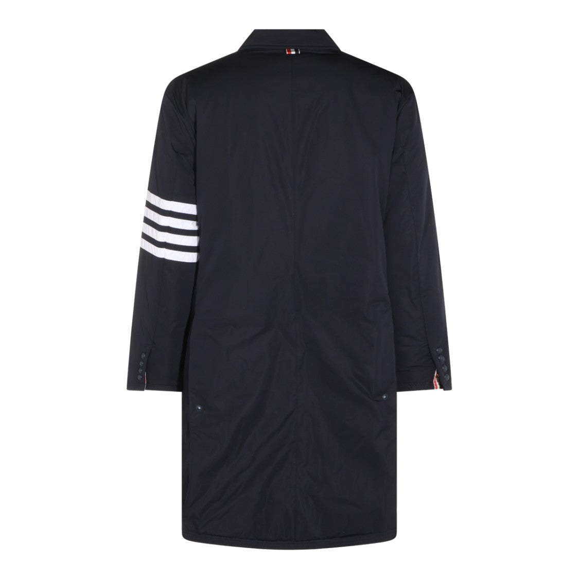 Thom Browne Navy Casual Jacket With Signature T-Bar Stripes