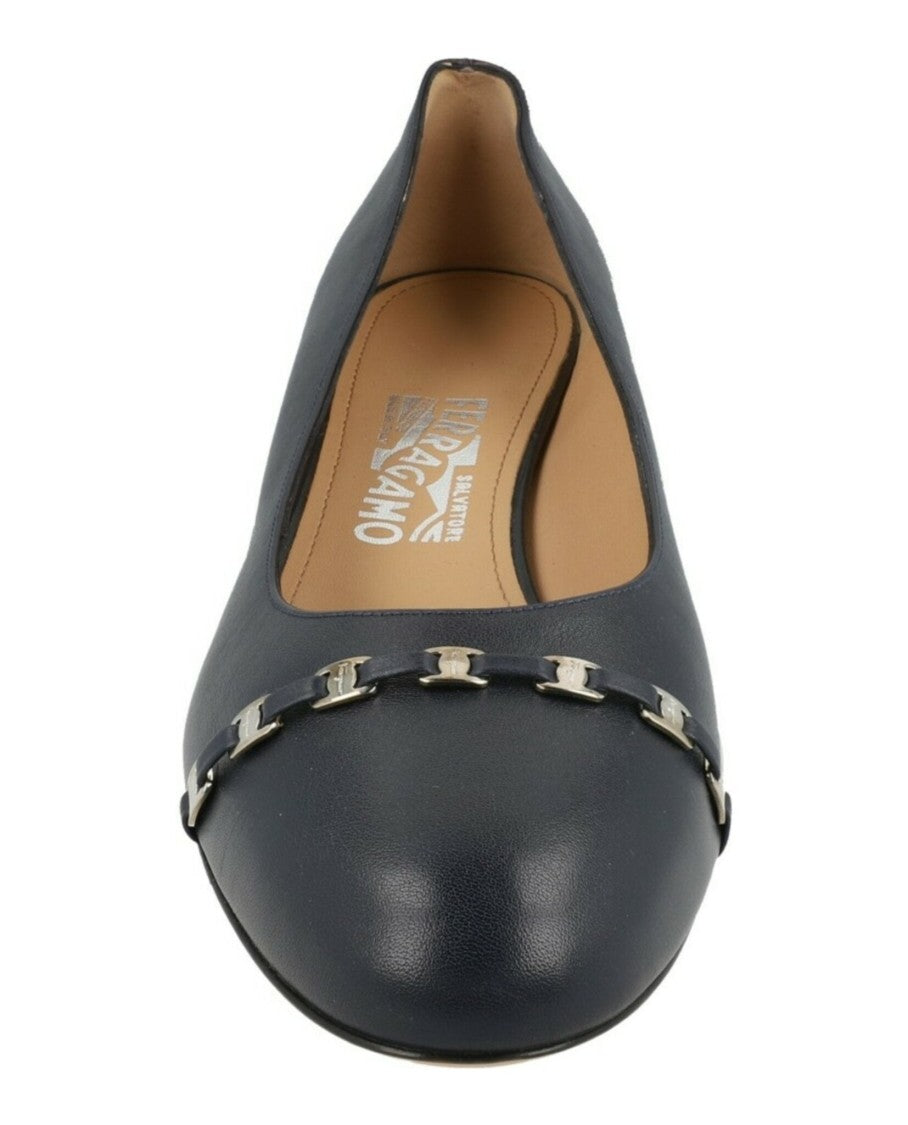 Ferragamo Pima Leather Pumps