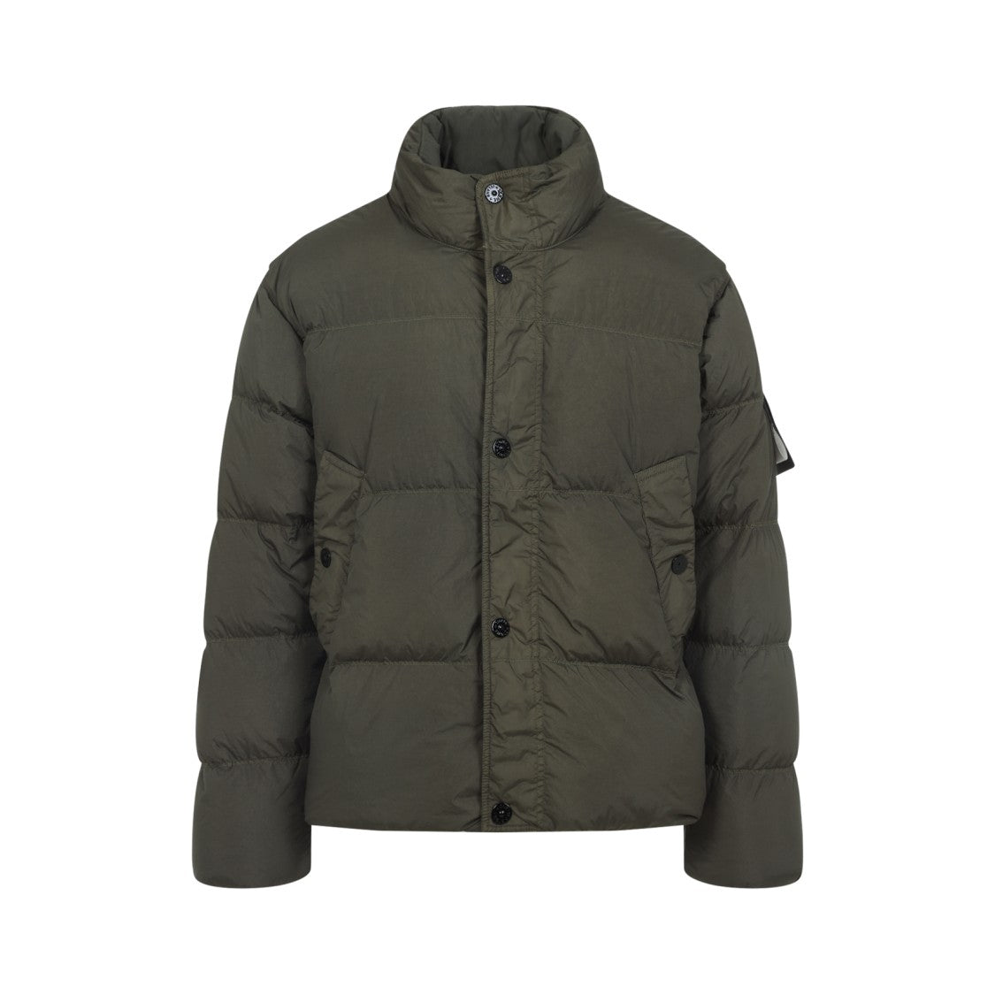 Stone Island Boxy Silhouette Down Jacket With High Collar