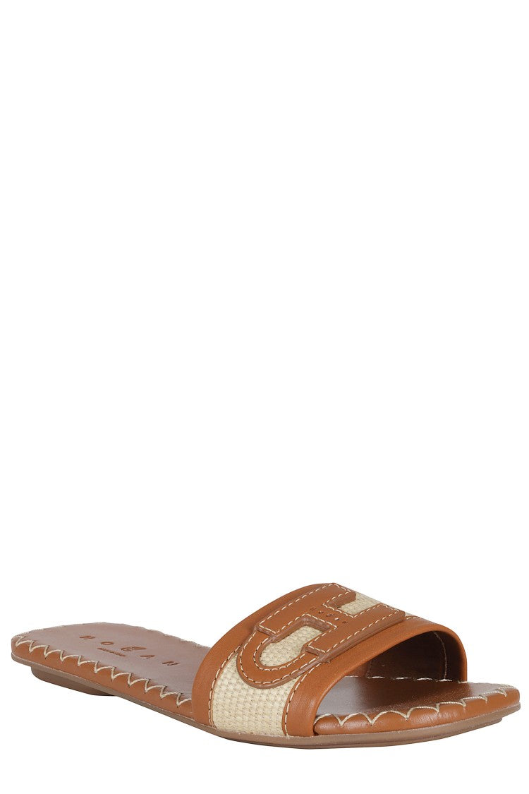 Hogan Brown Slipper Slipper H Flat Cotton Slippers