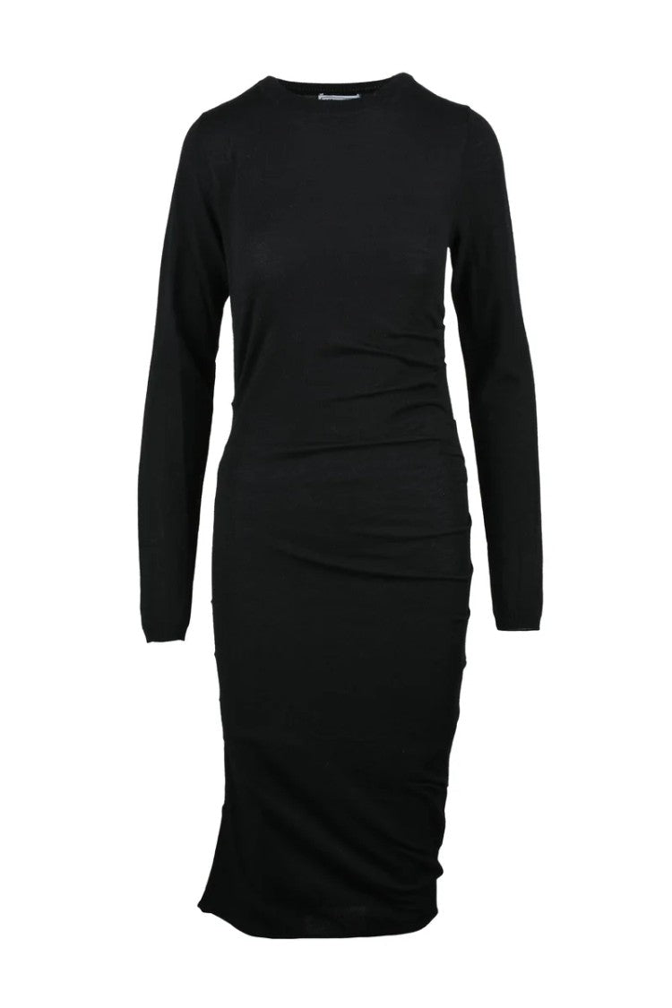 Mo5ch1no Jeans Jeans Twisted Knit Dress - Black