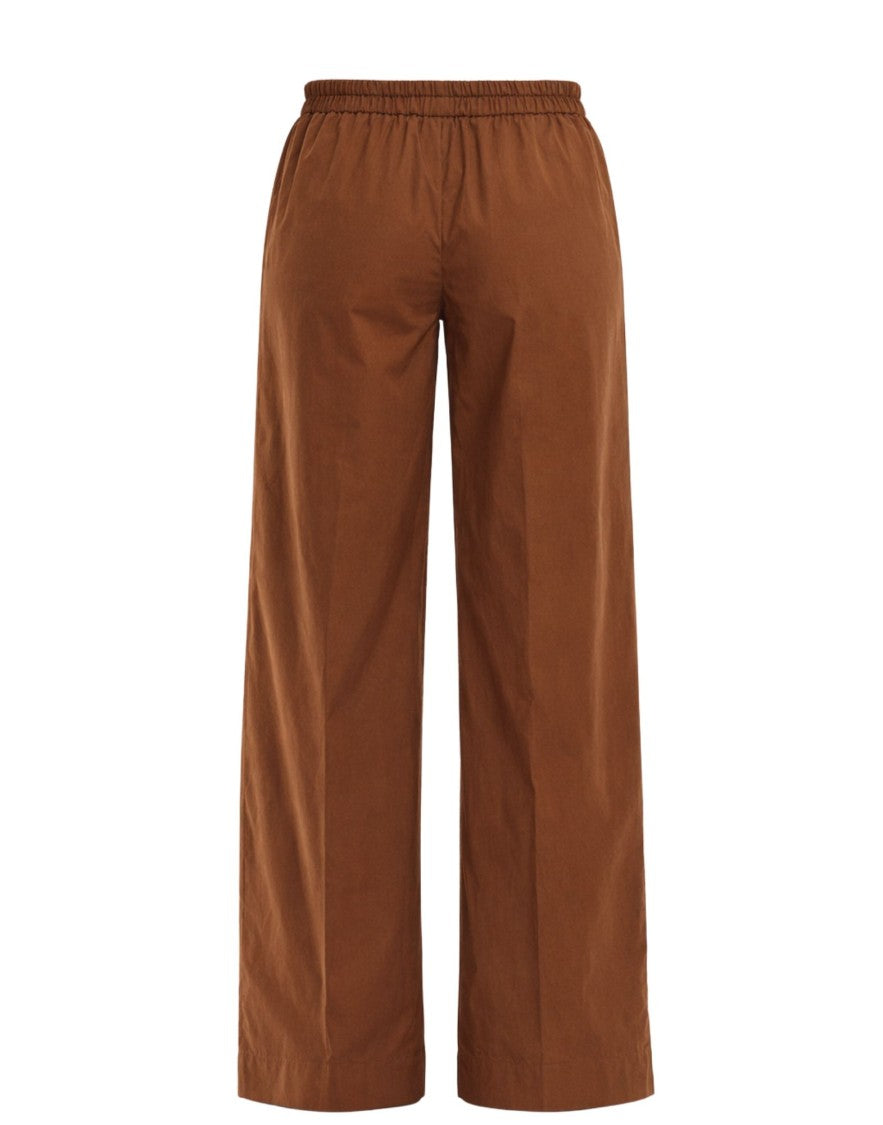 Forte Forte Chocolate Brown Cotton Wide-Leg Pants