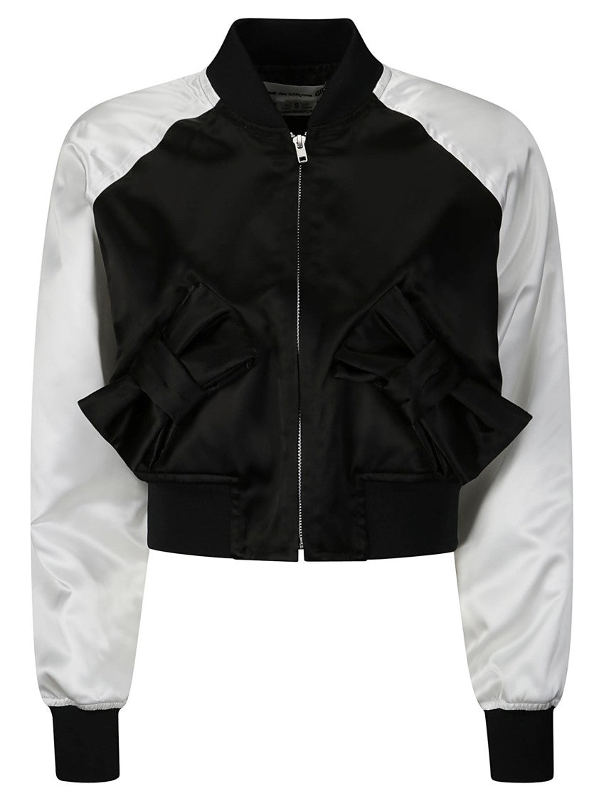Comme Des Garçons Two-Tone Bomber Jacket