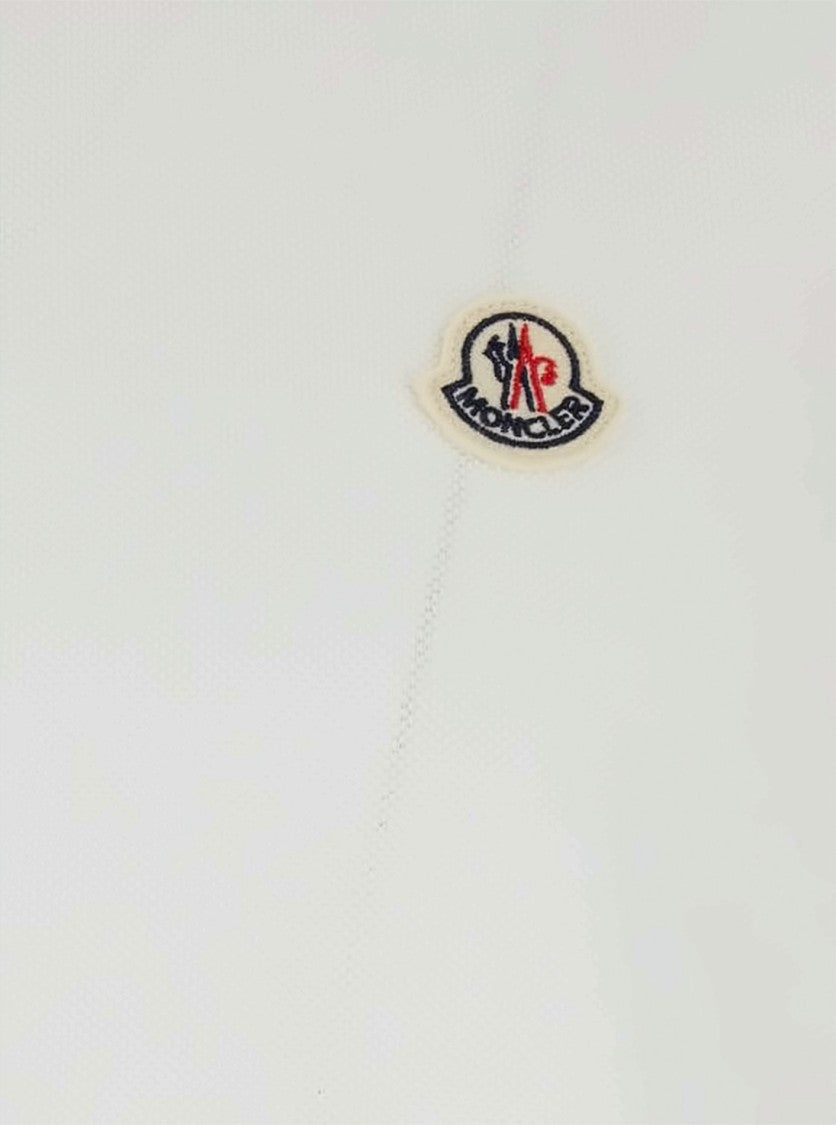 Moncler Short-Sleeve Polo Shirt With Embroidered Logo