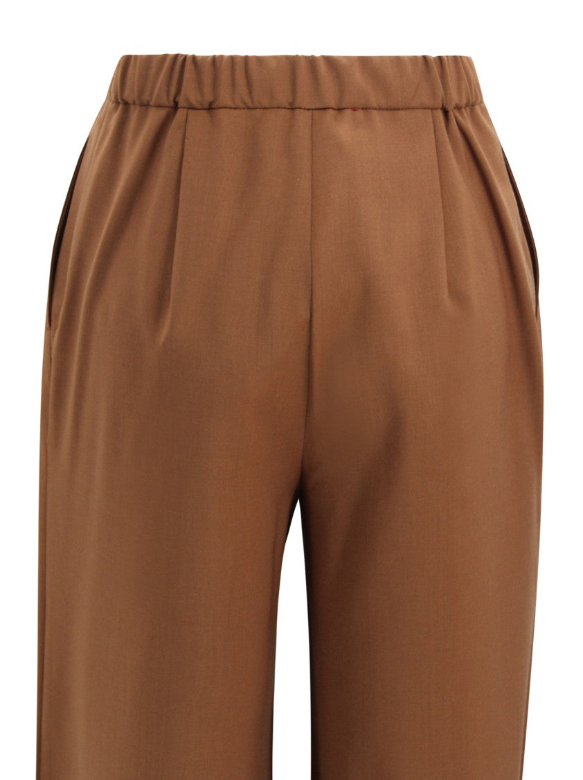 Max Mara Wide-Leg Cropped Pants With High Waist