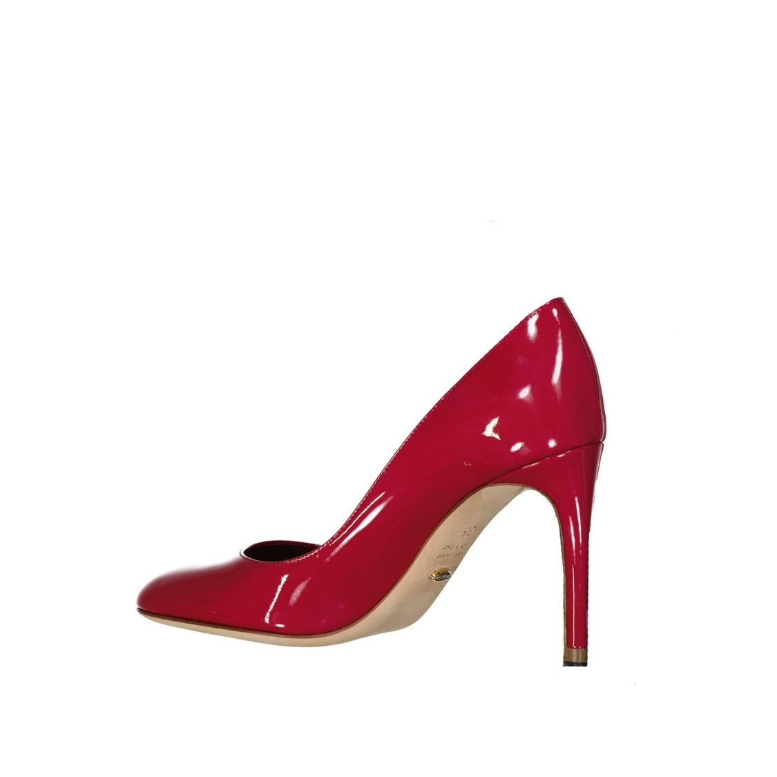 Sergio Rossi Red Calf Leather Pumps With Polished Finish