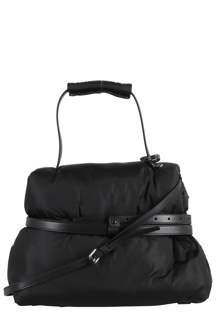 Moschino Structured Padded Nylon Shoulder Bag