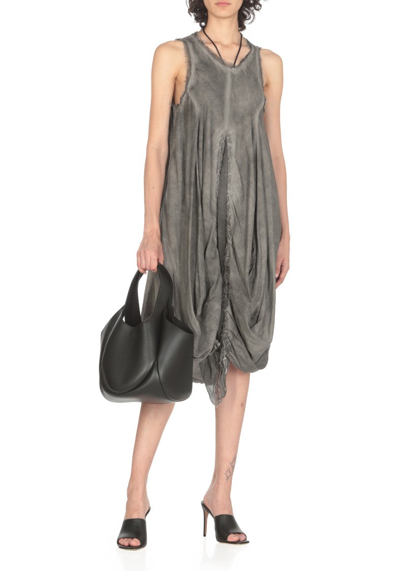 Sanctamuerte Beige Sanctamuerte Cotton Dress