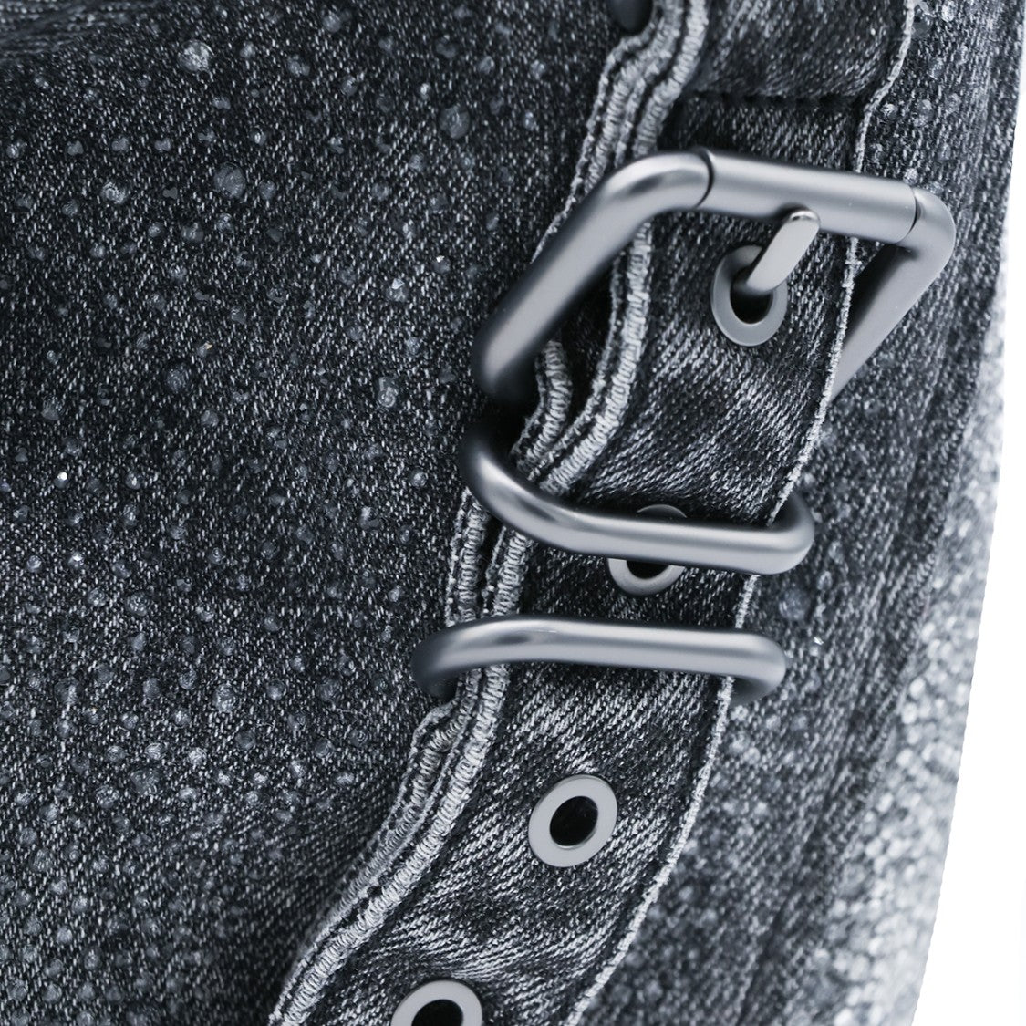 Diesel Textured Bag With Metal Buckles And Logo Detail