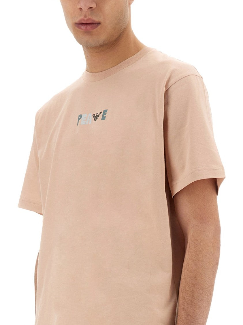 Emporio Armani Relaxed-Fit T-Shirt With Maxi Print