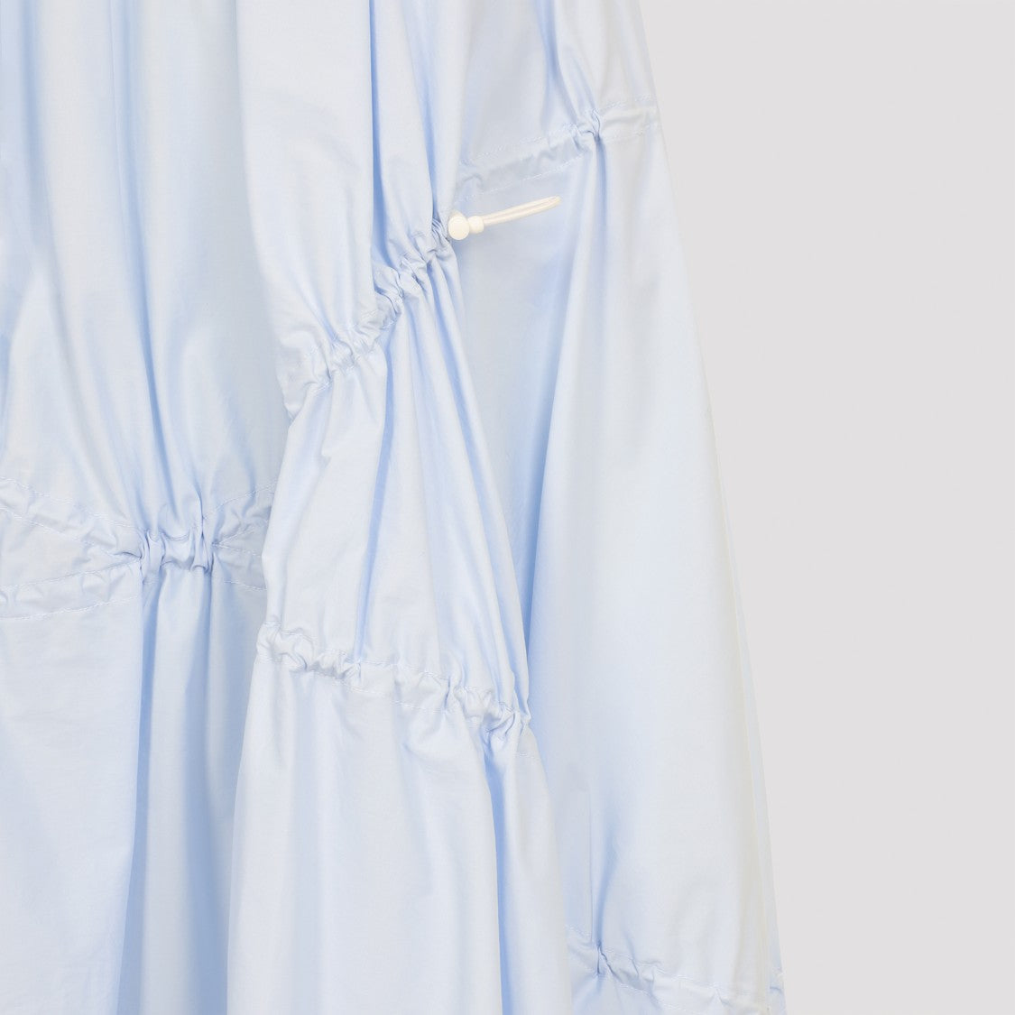 Moschino Relaxed Flared Midi Skirt With Textured Gathering