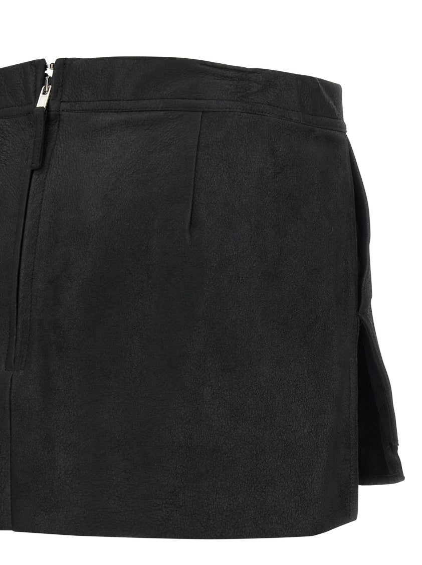 Rick Owens 'Fog Cutdff' Mini Skirt