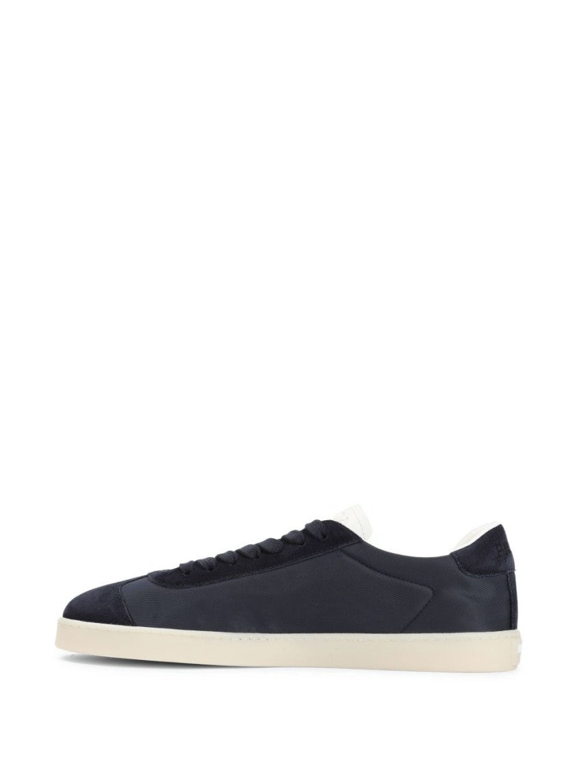 Prada Blue Sneakers With Textured Detailing