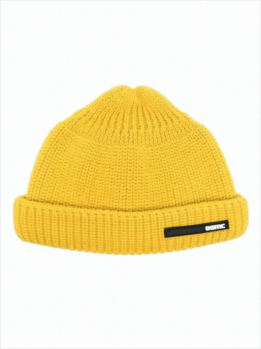 Oamc Knit Wool Beanie With Folded Cuff