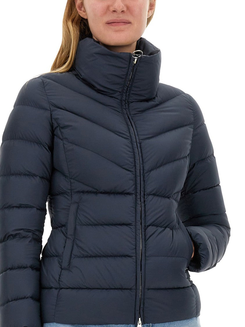 Colmar Originals Fitted Blue Down Jacket With Logo