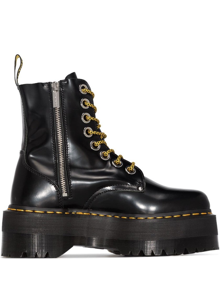 Dr. Martens Platform Ankle Boots With Lace-Up Design