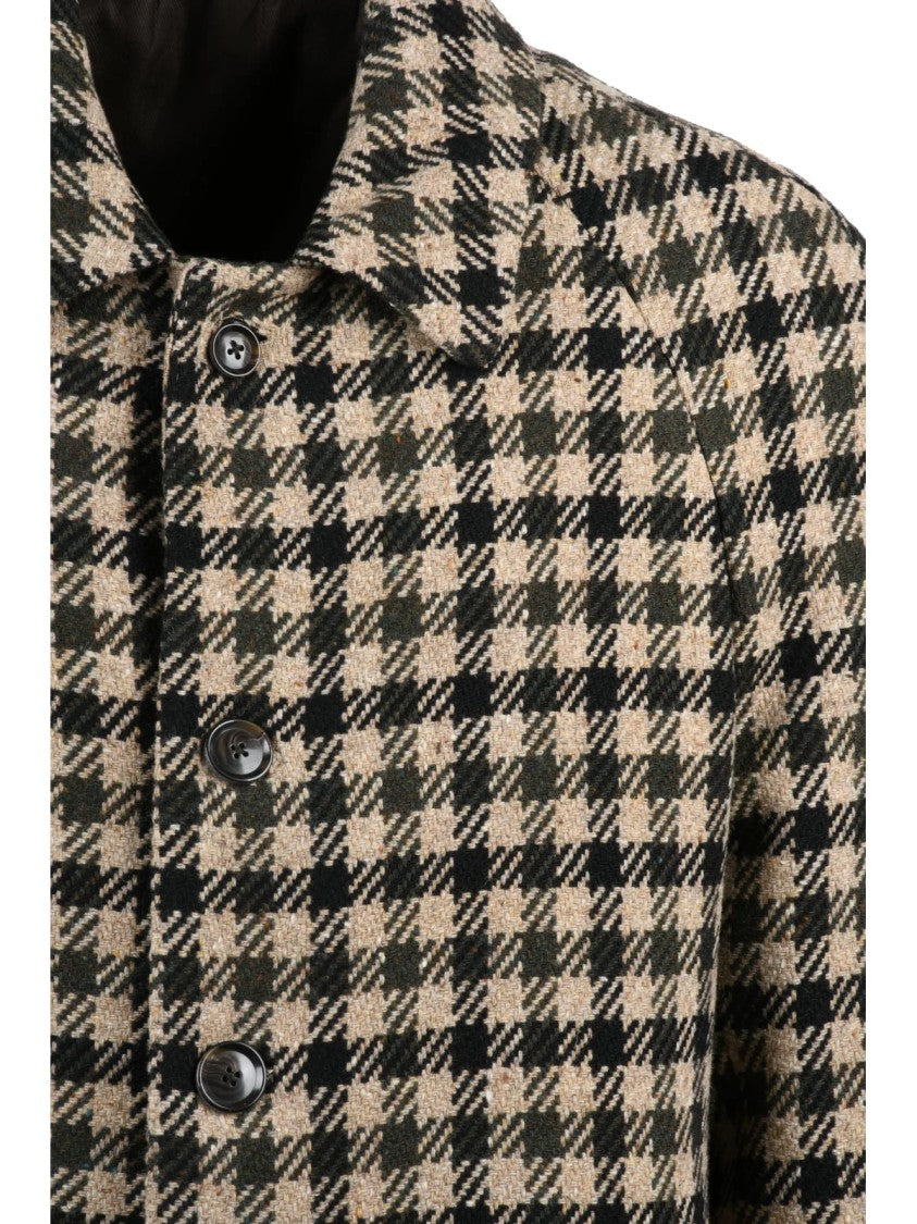 L.B.M. 1911 Beige-Green Virgin Wool-Blend Coat