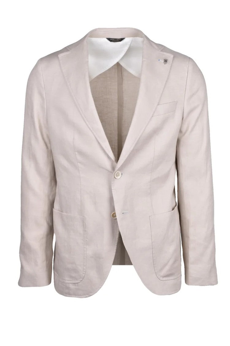 Berry & Brian Linen Jacket - Beige