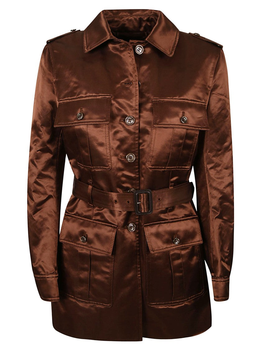 Tom Ford Tailored Brown Cotton Coat