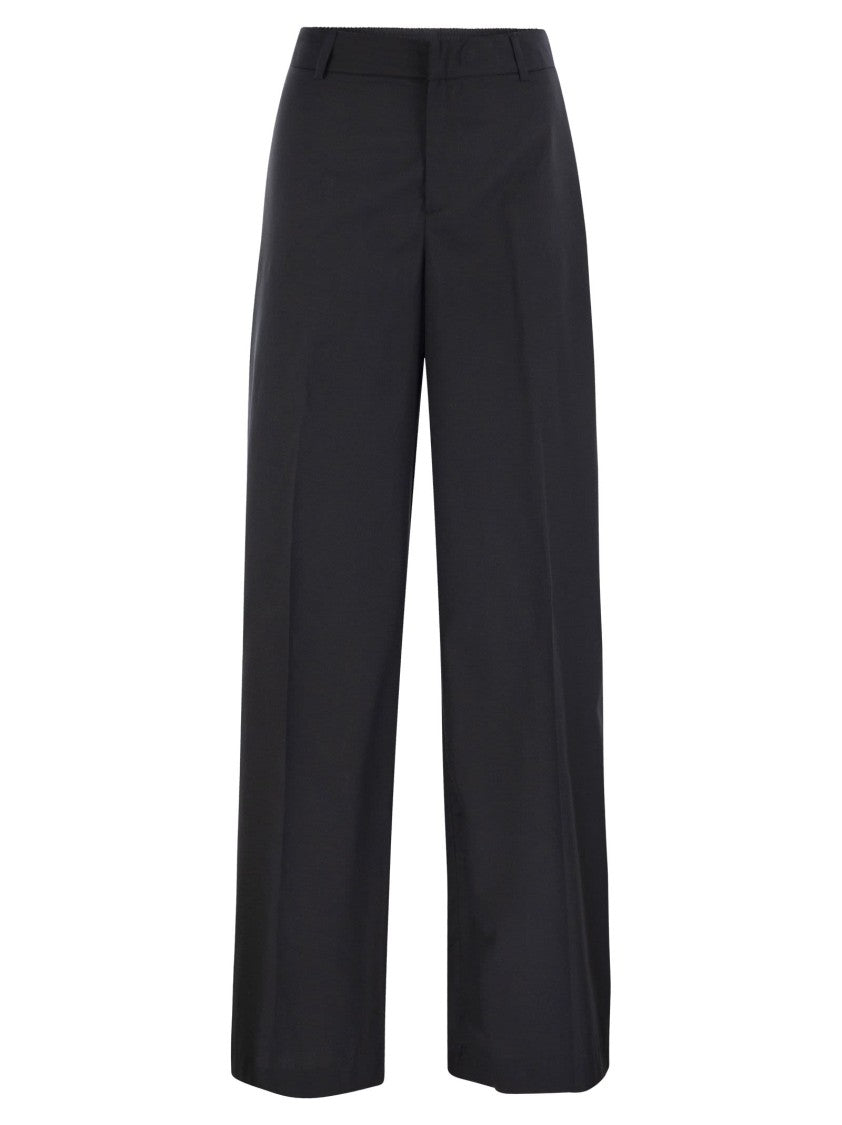 Pt Torino Lorenza - Lyocell And Cotton Trousers