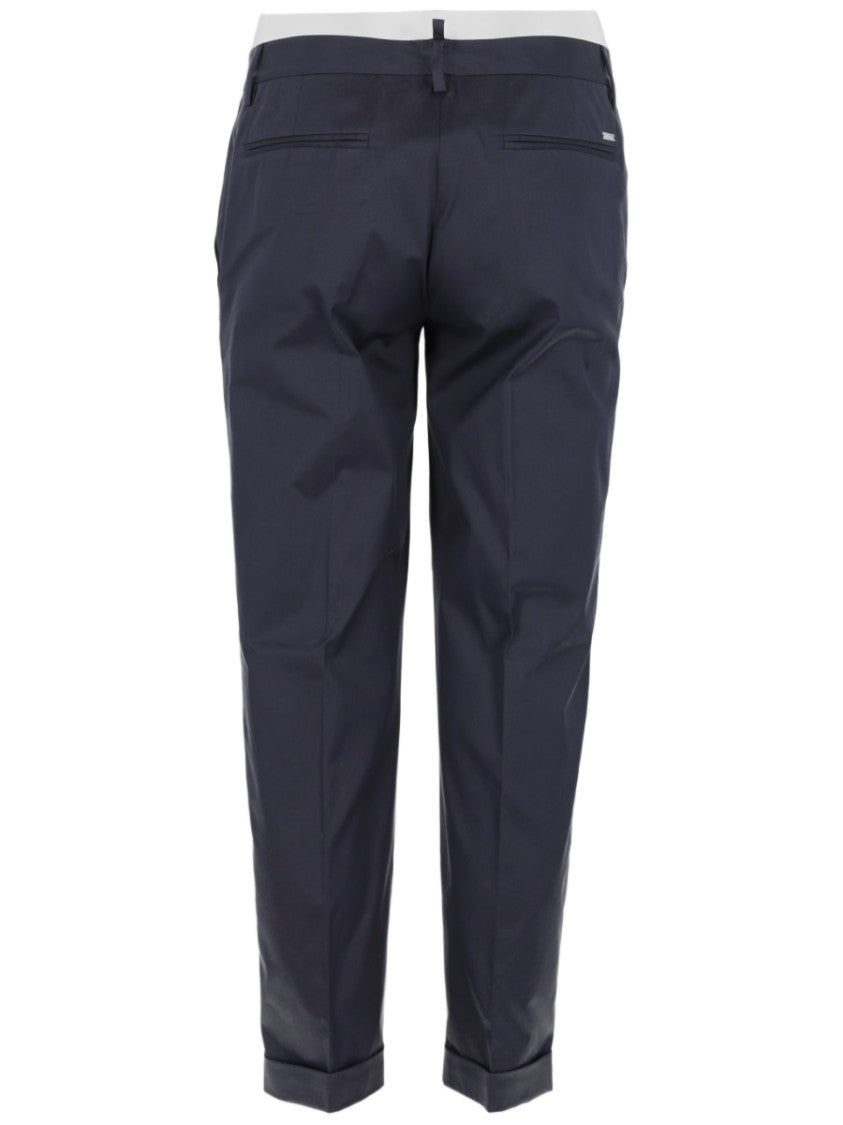 Dsquared2 Tailored Cotton Cuffed Pants