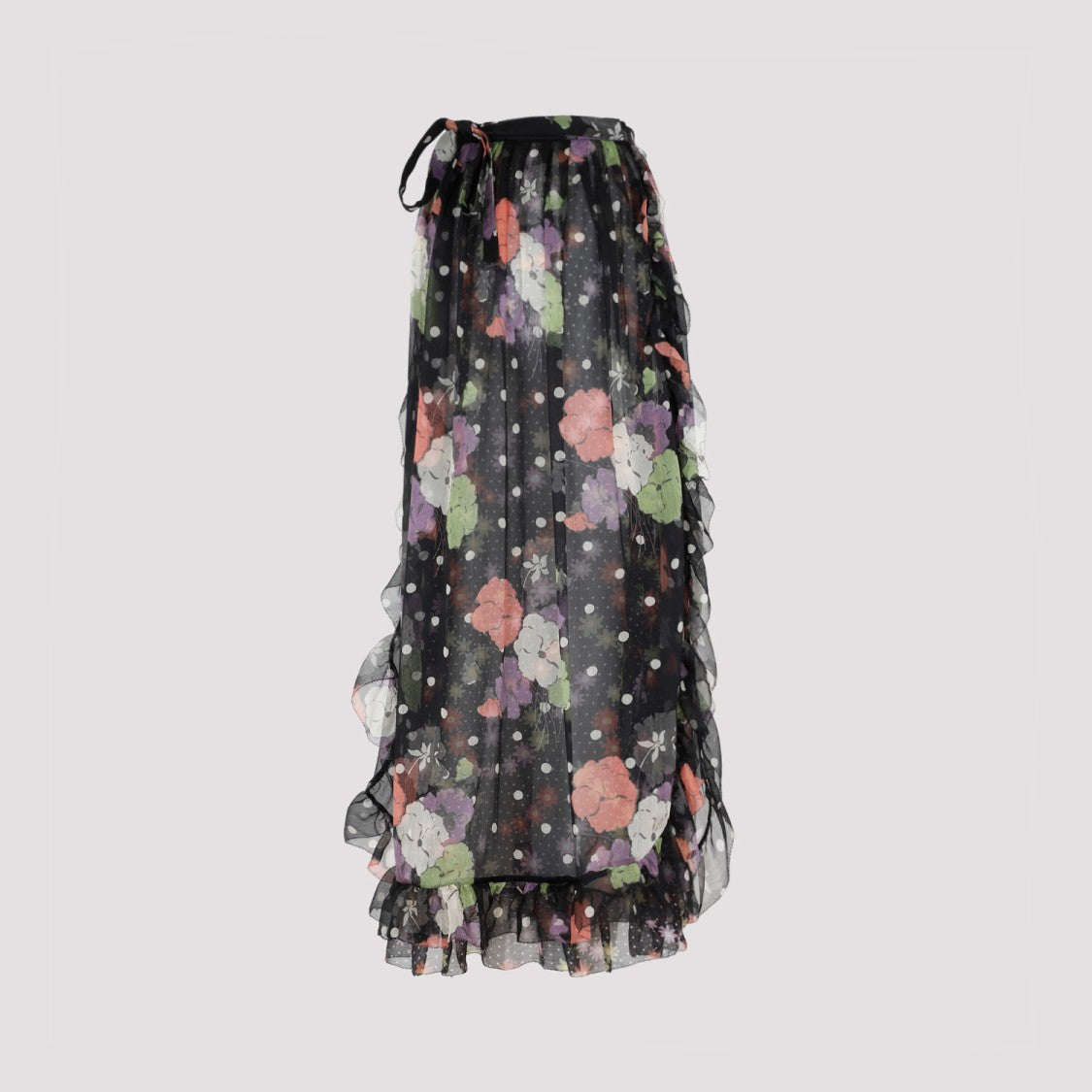Etro Black Silk Skirt
