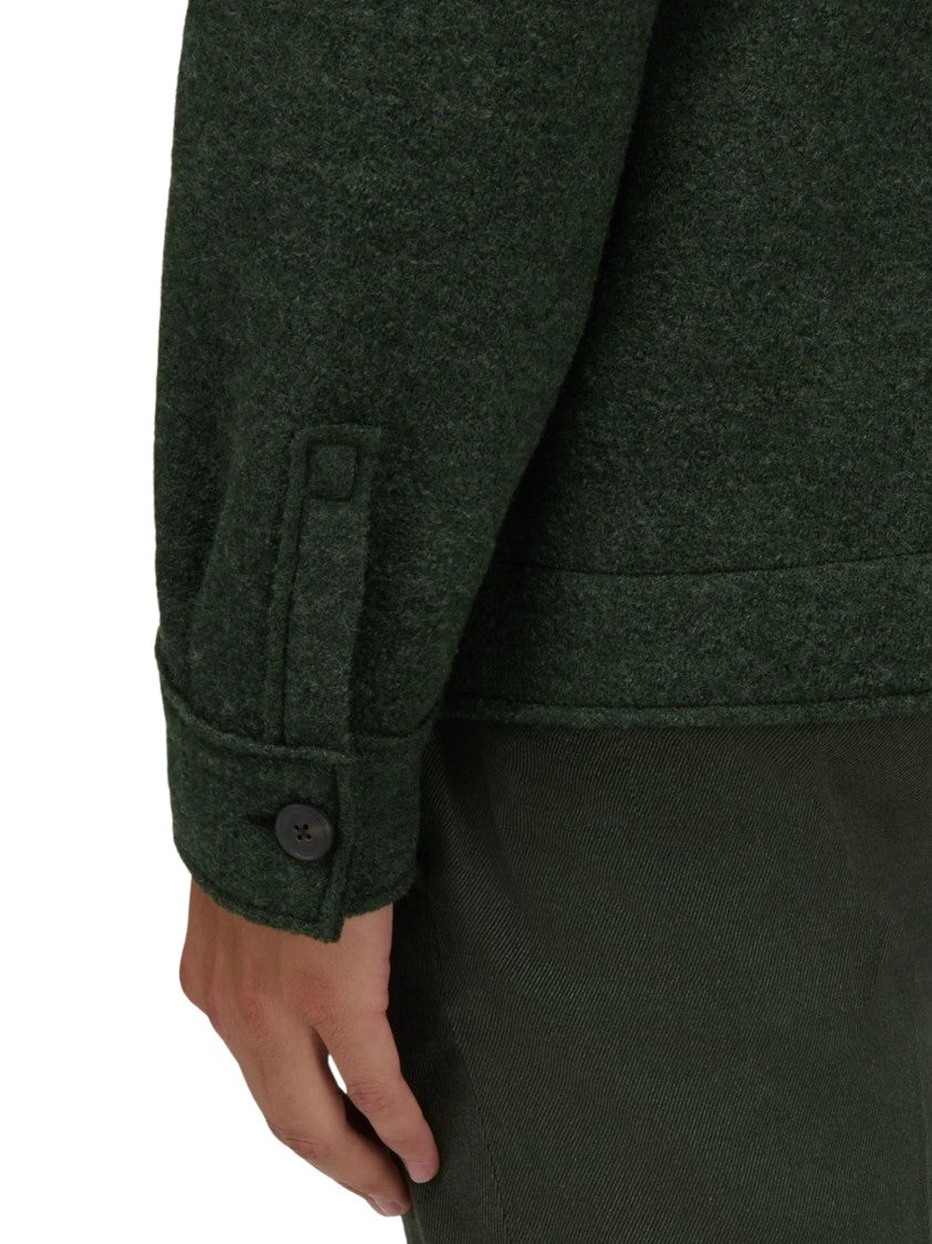 Xacus Raw-Cut Boiled Virgin Wool Jacket-Shirt