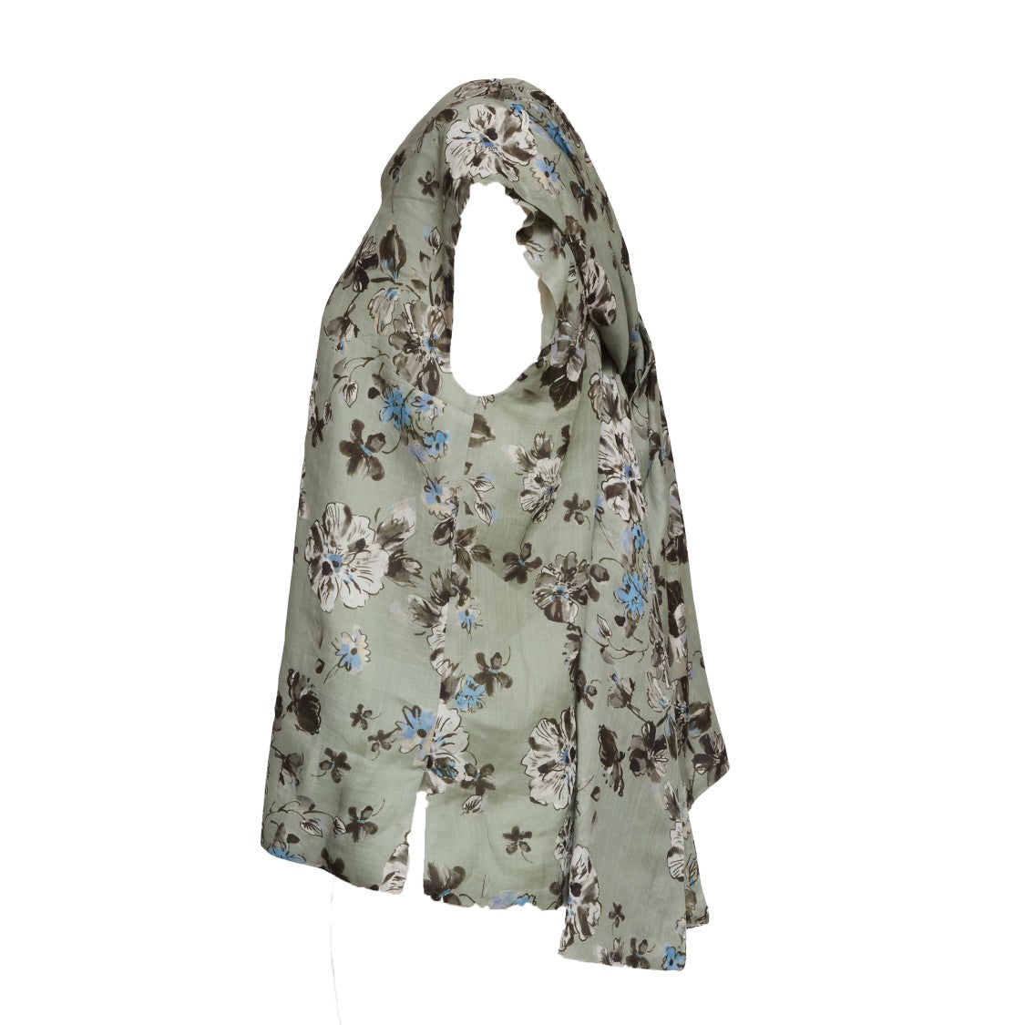 Max Mara Dorico Floral Print V Neck Top