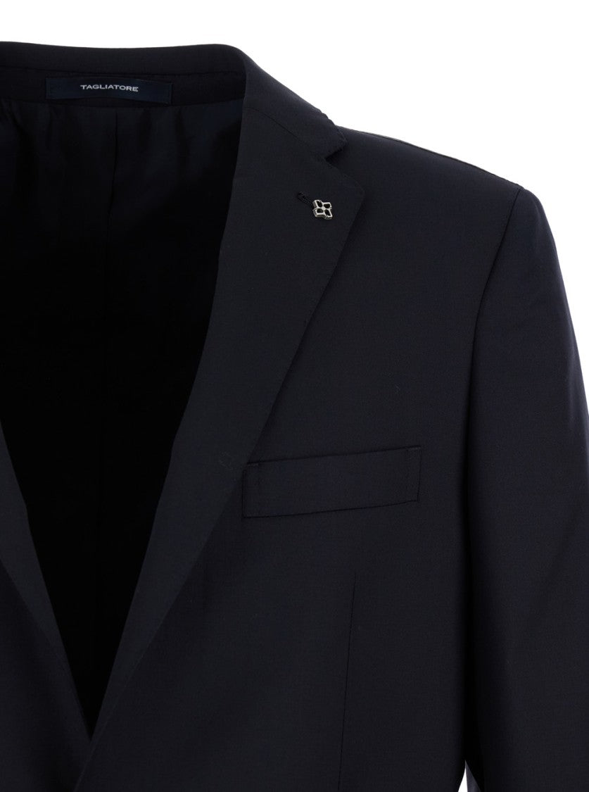 Tagliatore Black Single-Breasted Suit
