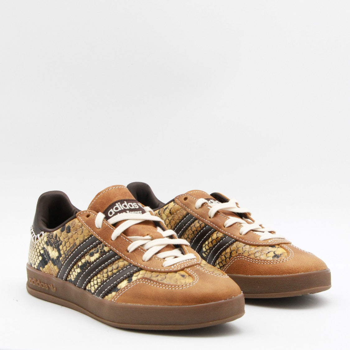 Adidas By Wales Bonner Low-Top Sneakers With Snakeskin Textures And Contrast Stripes