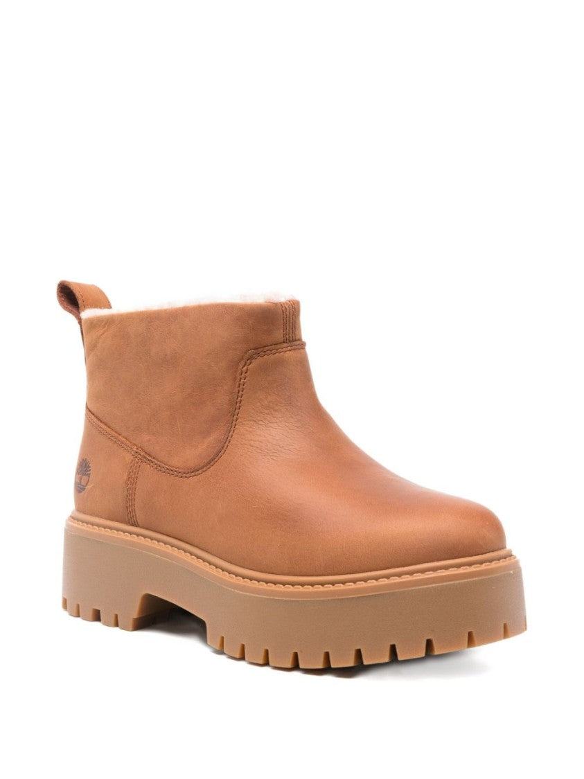 Timberland Brown Leather Ankle Boots