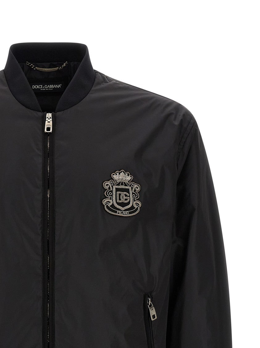 Dolce & Gabbana 'Dg' Patch Bomber Jacket