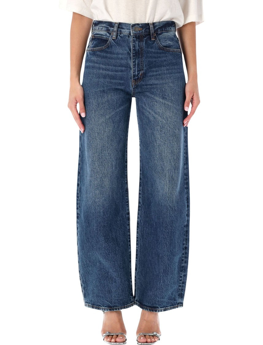 Frame The Bow High-Waisted Wide-Leg Jeans