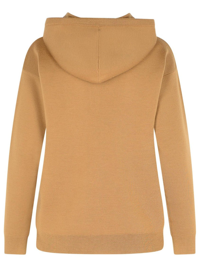 Max Mara Camel Virgin Wool Sweatshirt